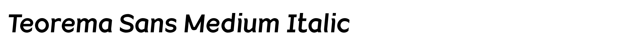Teorema Sans Medium Italic image